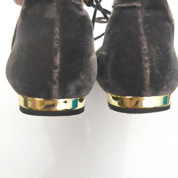 Aquazzura Christy Fauna Bee Embellished Flats 36.5 - Picture 7 of 10